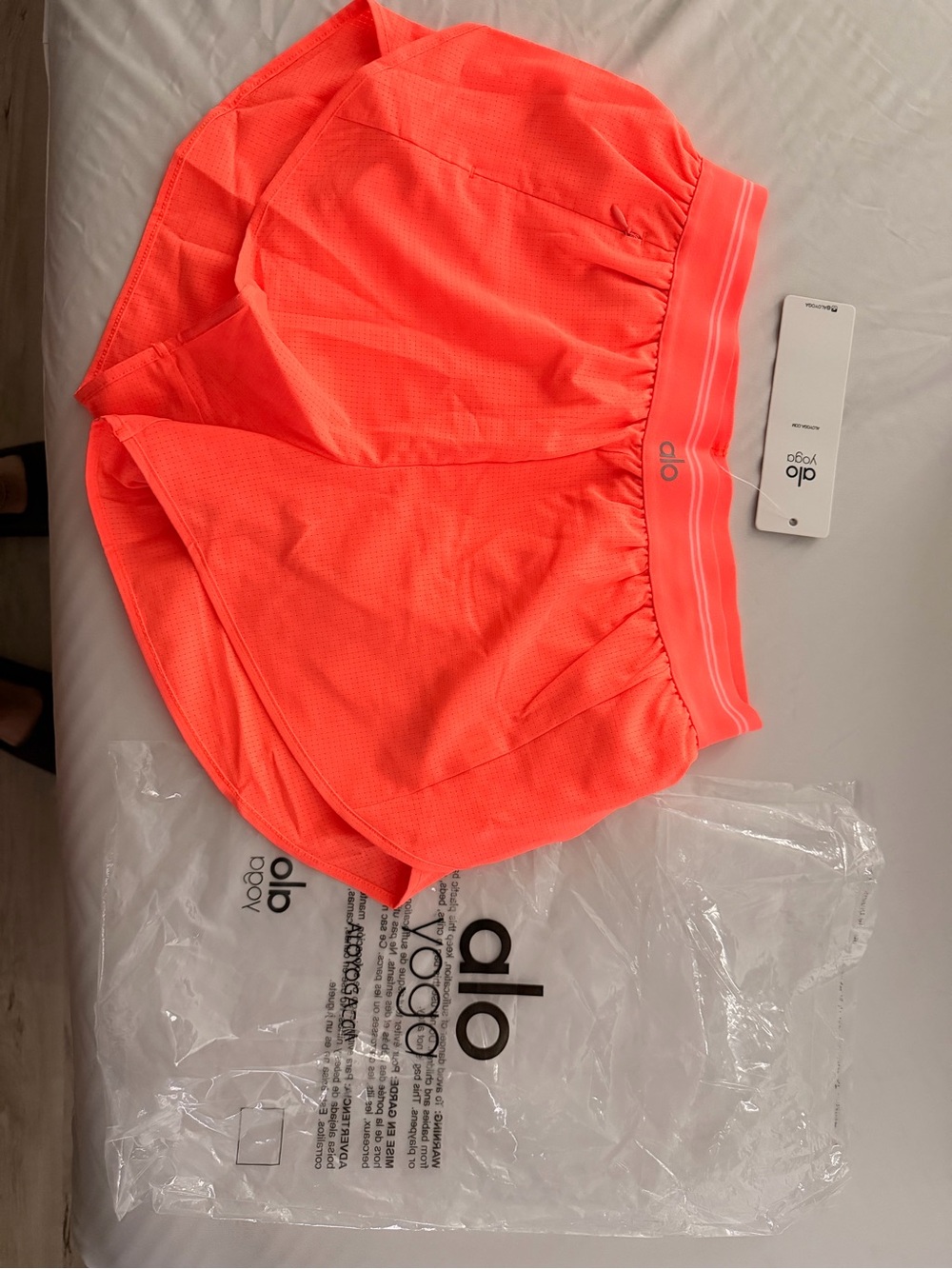 ALO Yoga Women’s Neon Coral Athletic Shorts